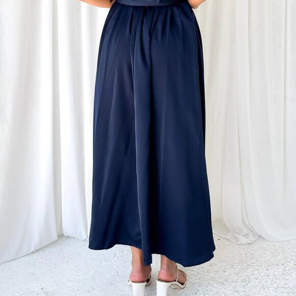 Ruched Single Shoulder Sleeveless Dress | Evening Belted Maxi Dress - Picture 9 of 9
